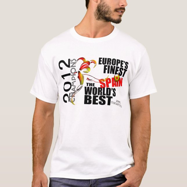Spanien T-tröja för 2012 Eurokoppmästare Tee (Framsida)
