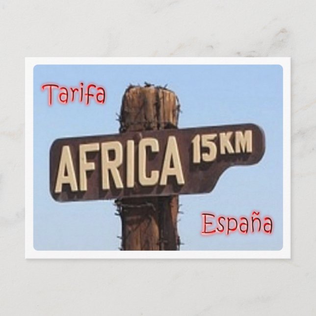 Spanien - Tarifa - tecken - Vykort (Framsida)