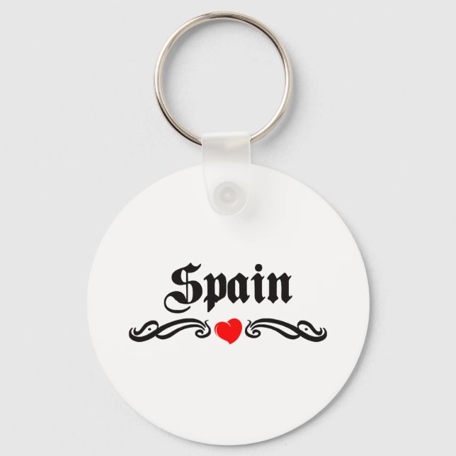Spanien Tatto Stil Nyckelring (Framsida)