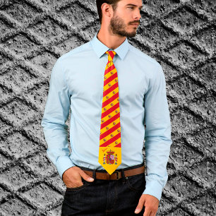 Spanien Tie, rand, business mode, Spain Flagga Slips