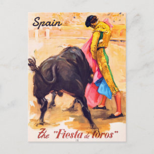 Spanien, tjurfäktningsarena vykort