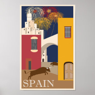 Spanien Travel Poster Vintage