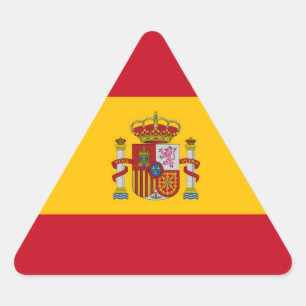SPANIEN TRIANGELFORMAT KLISTERMÄRKE
