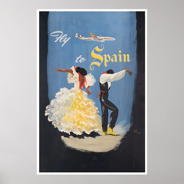 Spanien Tryck Flamenco Danskonst Spansk Resa (Framsidan)