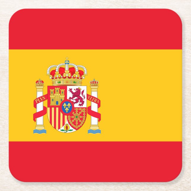 Spanien Underlägg Papper Kvadrat (Framsidan)