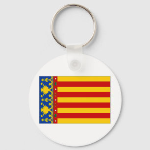 Spanien Valencia flagga Nyckelring