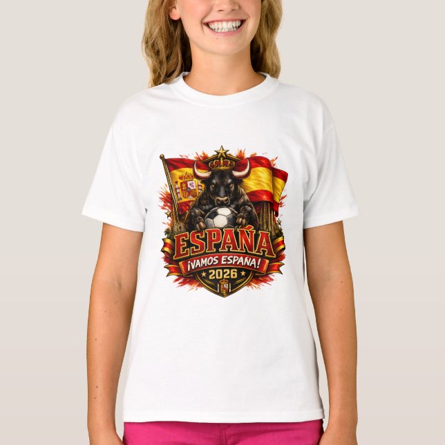 Spanien ¡Vamos España! 2026 Fotbollsfan  T Shirt (Framsida)