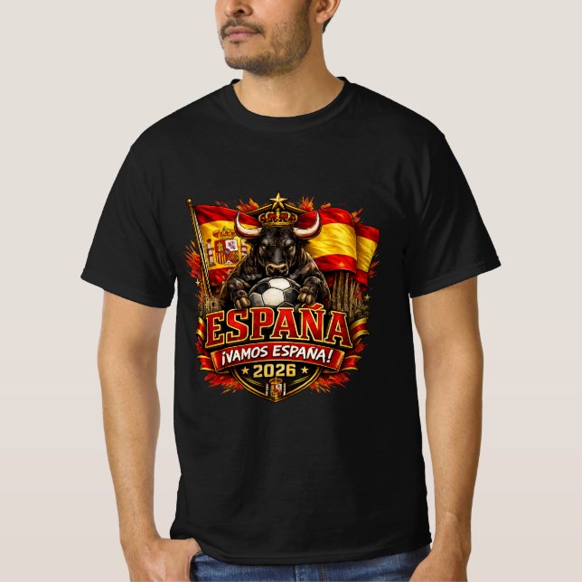 Spanien ¡Vamos España! 2026 Fotbollsfan  T Shirt (Framsida)