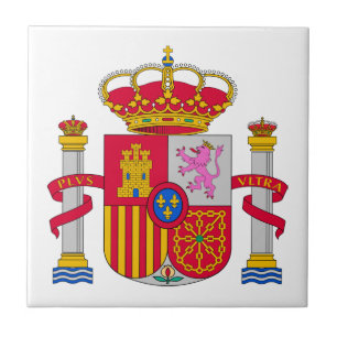 Spanien vapensköld kakelplatta
