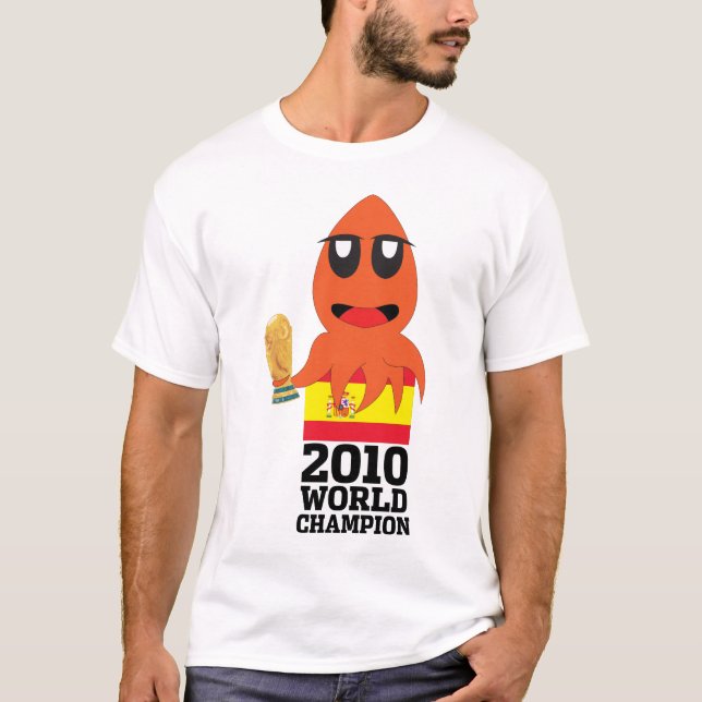 Spanien världsmästare (España campeón) Tee Shirt (Framsida)