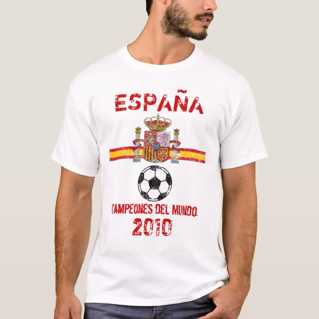 Spanien världsmästare tee (Framsida)