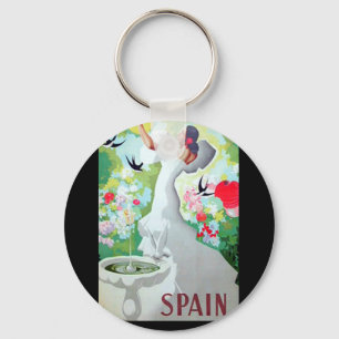 Spanien Vintage bild Nyckelring