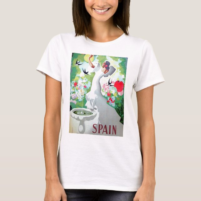 Spanien Vintage bild T-shirt (Framsida)