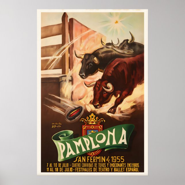 Spanien Vintage Resor Affisch Fint Konsttryck Hem (Framsidan)