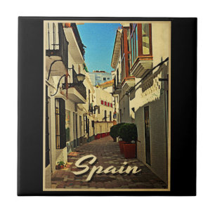 Spanien Vintage resor Kakelplatta