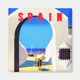 Spanien vintage resor magnet
