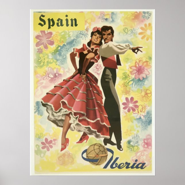Spanien Vintage resor Poster (Framsidan)