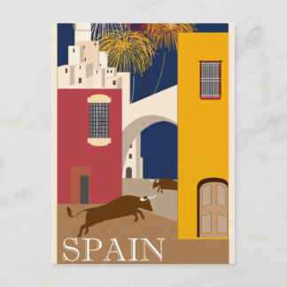 Spanien vintage resor vykort