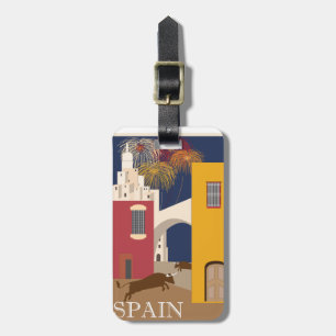 Spanien vintage resoraffisch bagagebricka