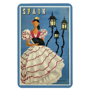 SPANIEN vintage resormagnet Magnet