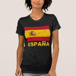 Spanien vintageflagga tröja