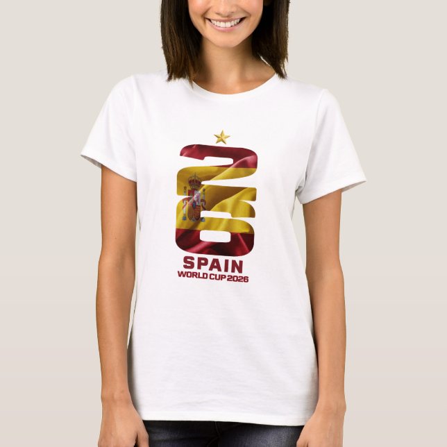 Spanien VM 2026 - La Roja Fläktt-shirt T Shirt (Framsida)