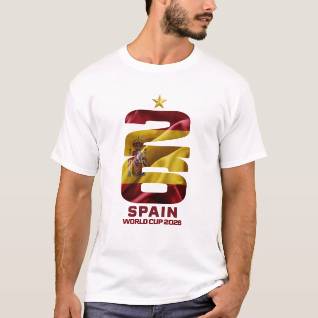 Spanien VM 2026 - La Roja Fläktt-shirt T Shirt (Framsida)