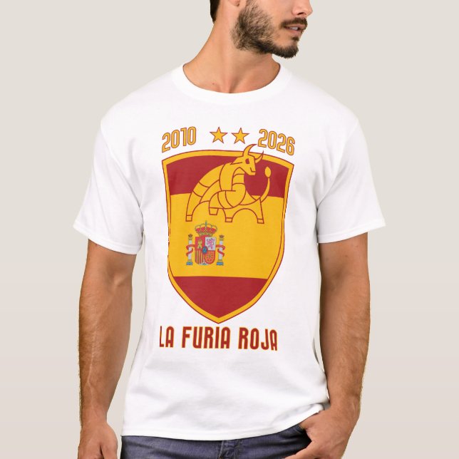 Spanien VM-mästare 2026 Fotbollskrönika T Shirt (Framsida)