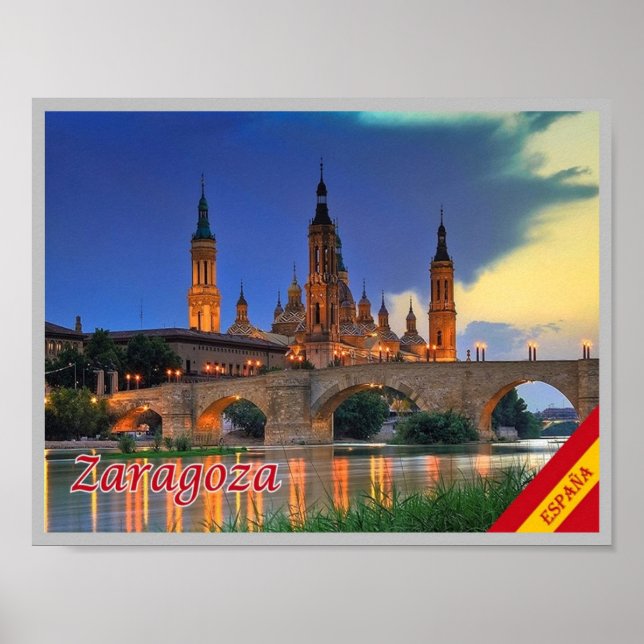 Spanien - Zaragoza - Poster (Framsidan)