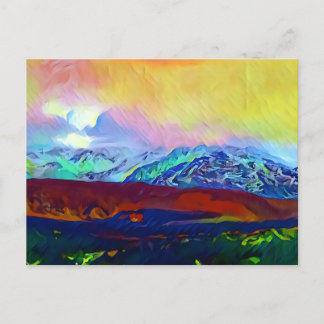 Spaniens bergsområde vykort