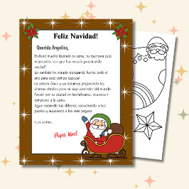 Spaniens Brown Brev från Santa Carta de Papá Noel