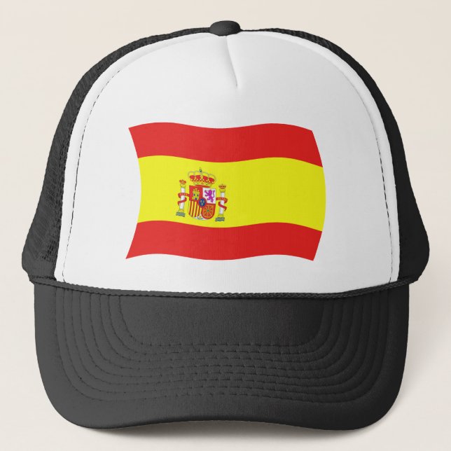 Spaniens flagg hatt truckerkeps (Framsida)