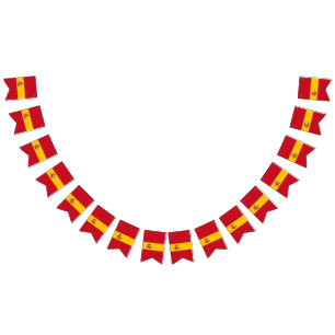Spaniens flagga buntbanderoll