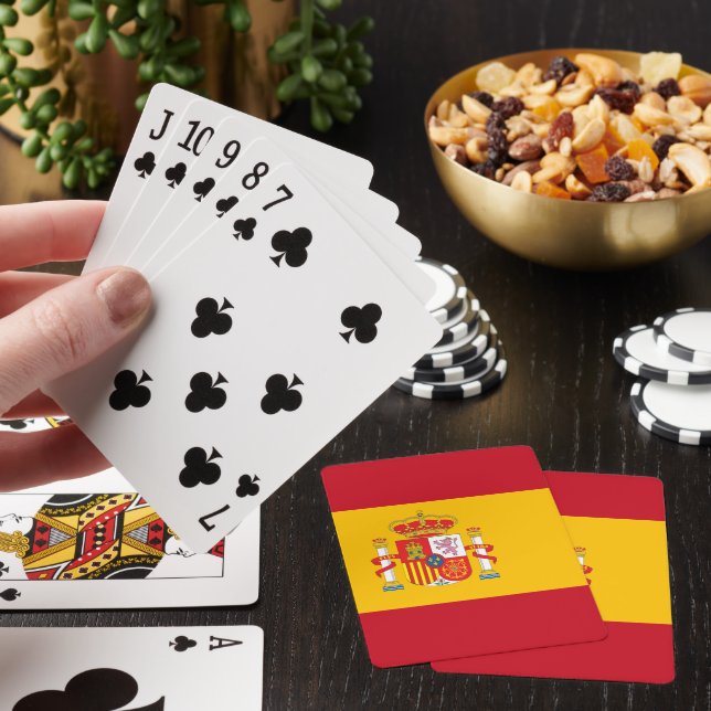 Spaniens flagga casinokort (På plats)