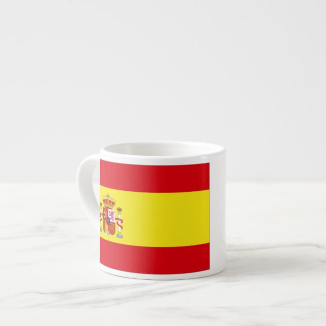 Spaniens flagga espressomugg (Framsida vänster)