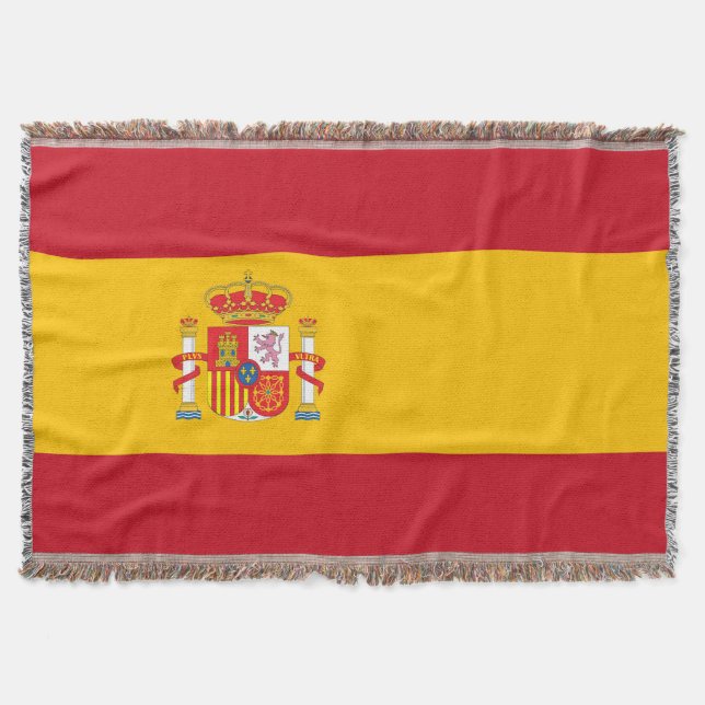 Spaniens flagga filt (Framsidan)