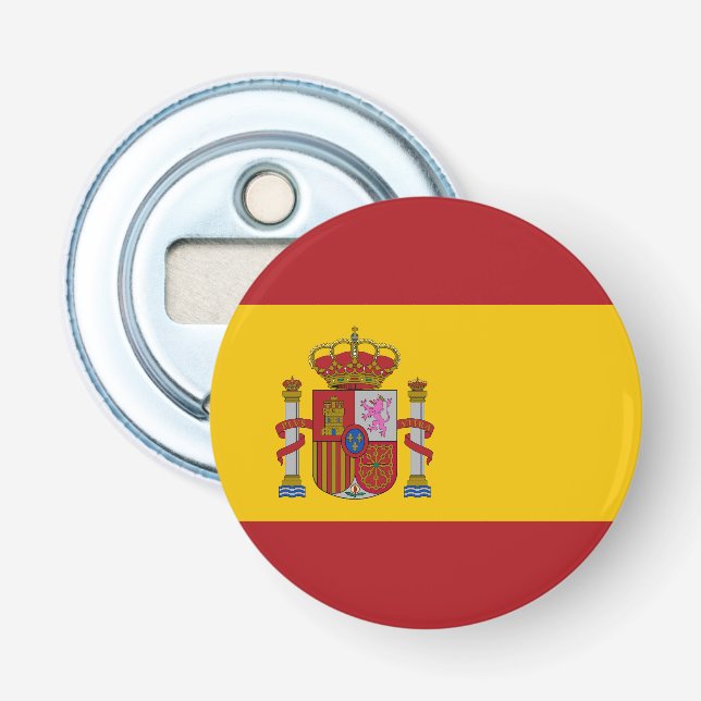Spaniens flagga flasköppnare (Framsidan)