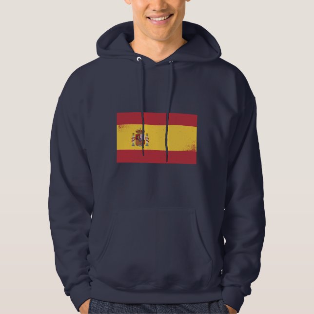 Spaniens flagga hoodie (Framsida)