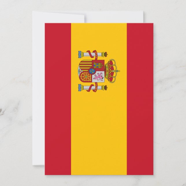 Spaniens flagga inbjudningar (Framsida)
