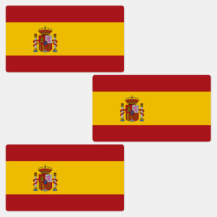 Spaniens flagga klistermärke