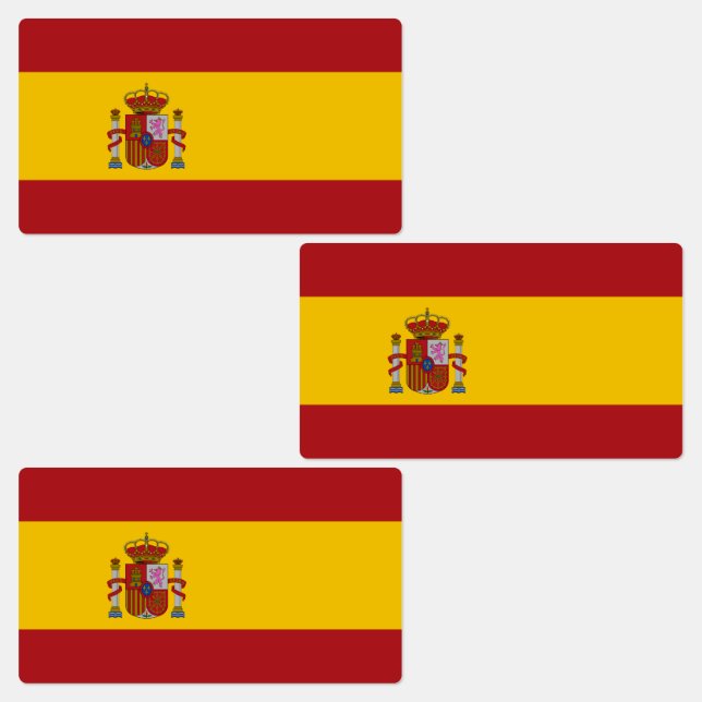 Spaniens flagga klistermärke (Grupp)
