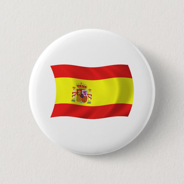 Spaniens flagga knapp (Framsida)