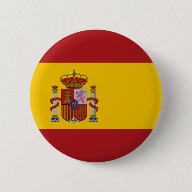 Spaniens flagga knapp (Framsida)