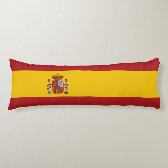 Spaniens flagga kroppskudde (Framsidan)