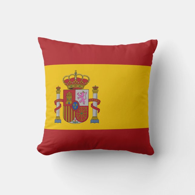 Spaniens flagga kudde (Framsida)