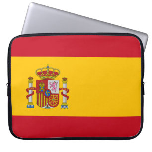 Spaniens flagga laptop fodral