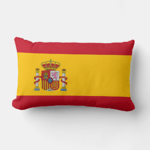 Spaniens flagga lumbarkudde