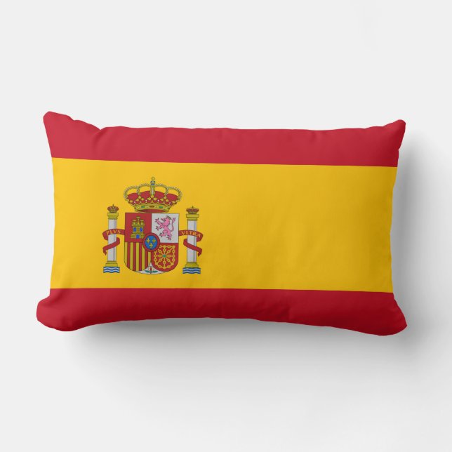 Spaniens flagga lumbarkudde (Framsida)