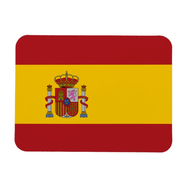 Spaniens flagga magnet (Horisontell)