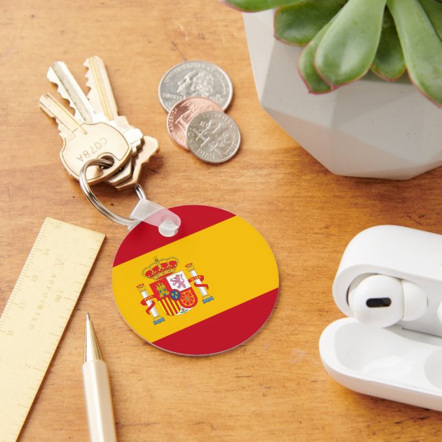 Spaniens flagga nyckelring (Skrivbord)